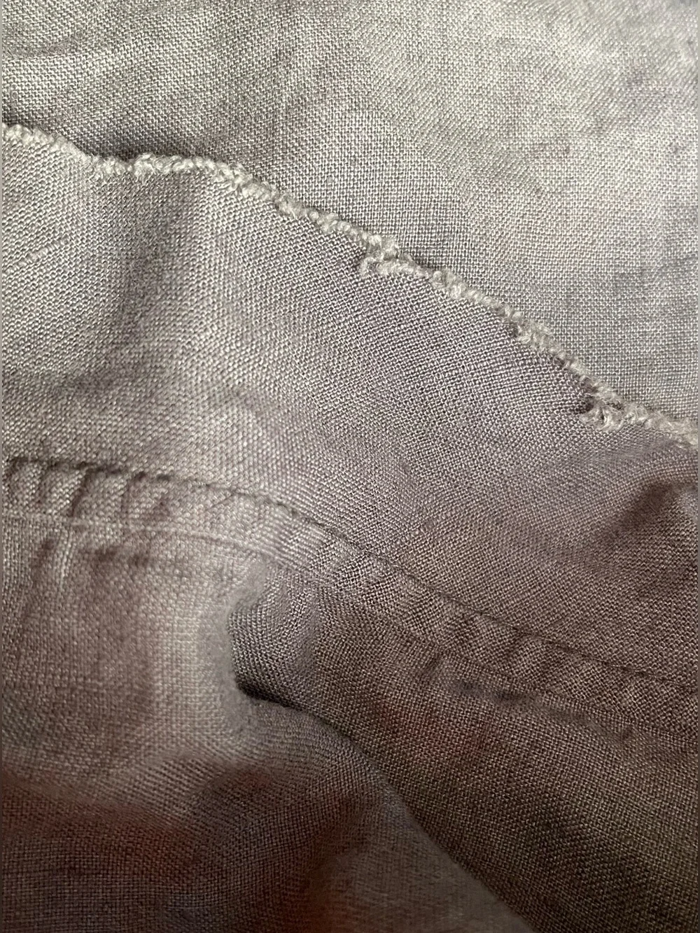NEW Quince European Linen Double Flange Duvet Cover Set, King/Cal (Charcoal)